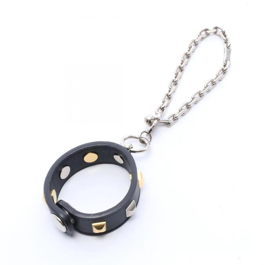 Hermes gold gold Plating Leather Metal Handbag Charm (Pre-Owned)