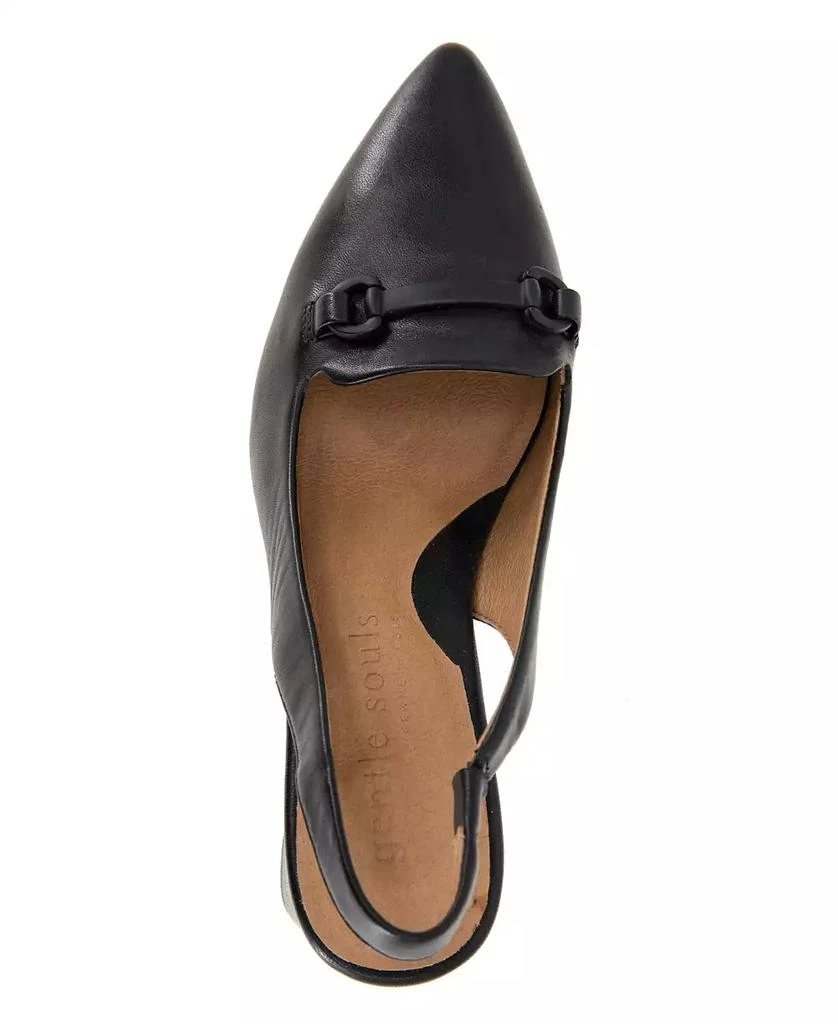 Gentle Souls Women's Dionne Pointed-Toe Block-Heel Slingback Pumps 7