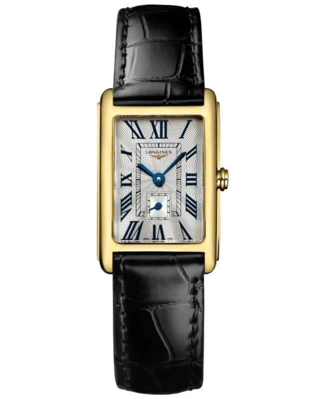 Longines Longines DolceVita 32 mm Quartz Silver Dial 18K Yellow Gold Leather Strap Women's Watch L5.255.6.71.0 1