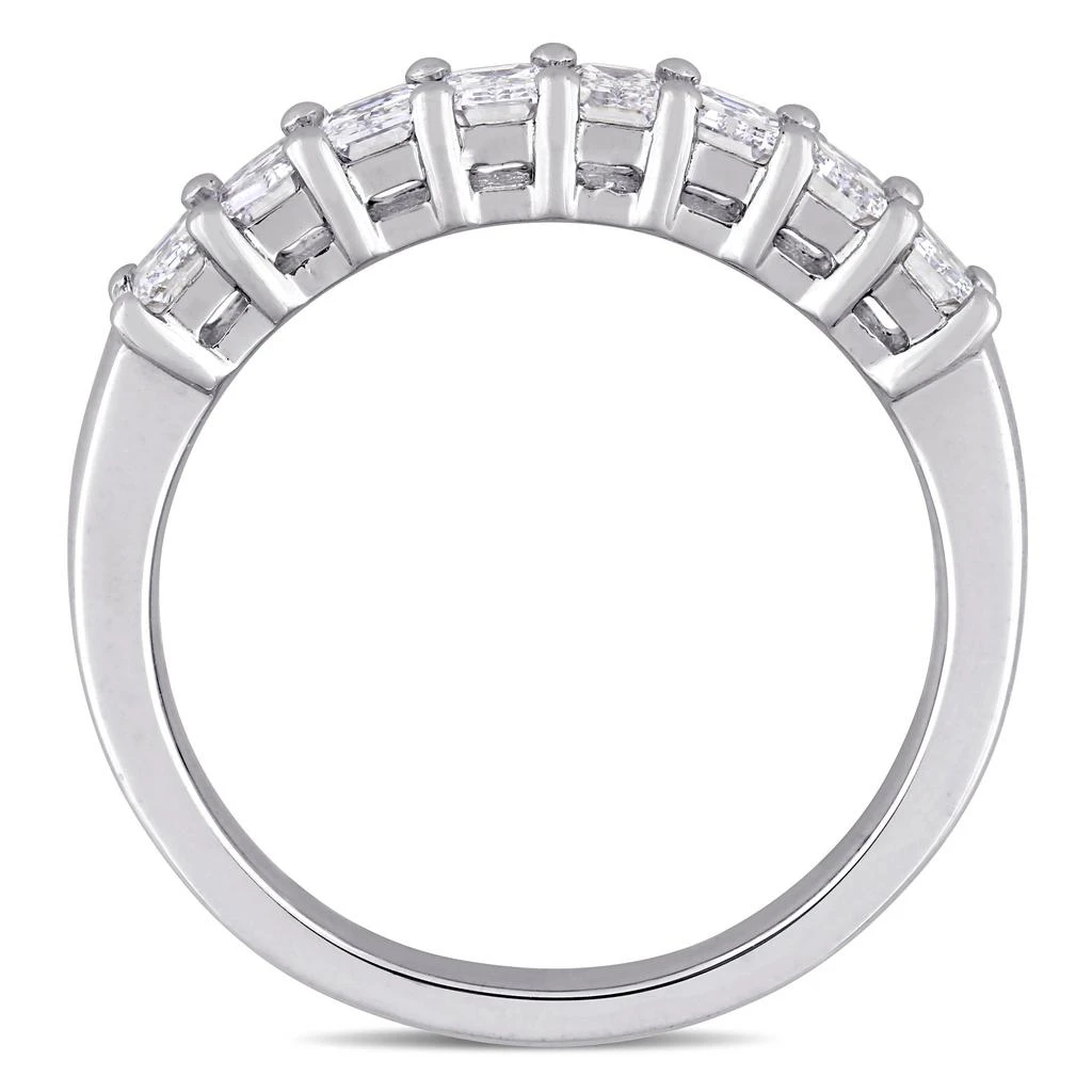 Mimi & Max 1ct TW Emerald-Cut Diamond Semi-Eternity Band in 14k White Gold 5