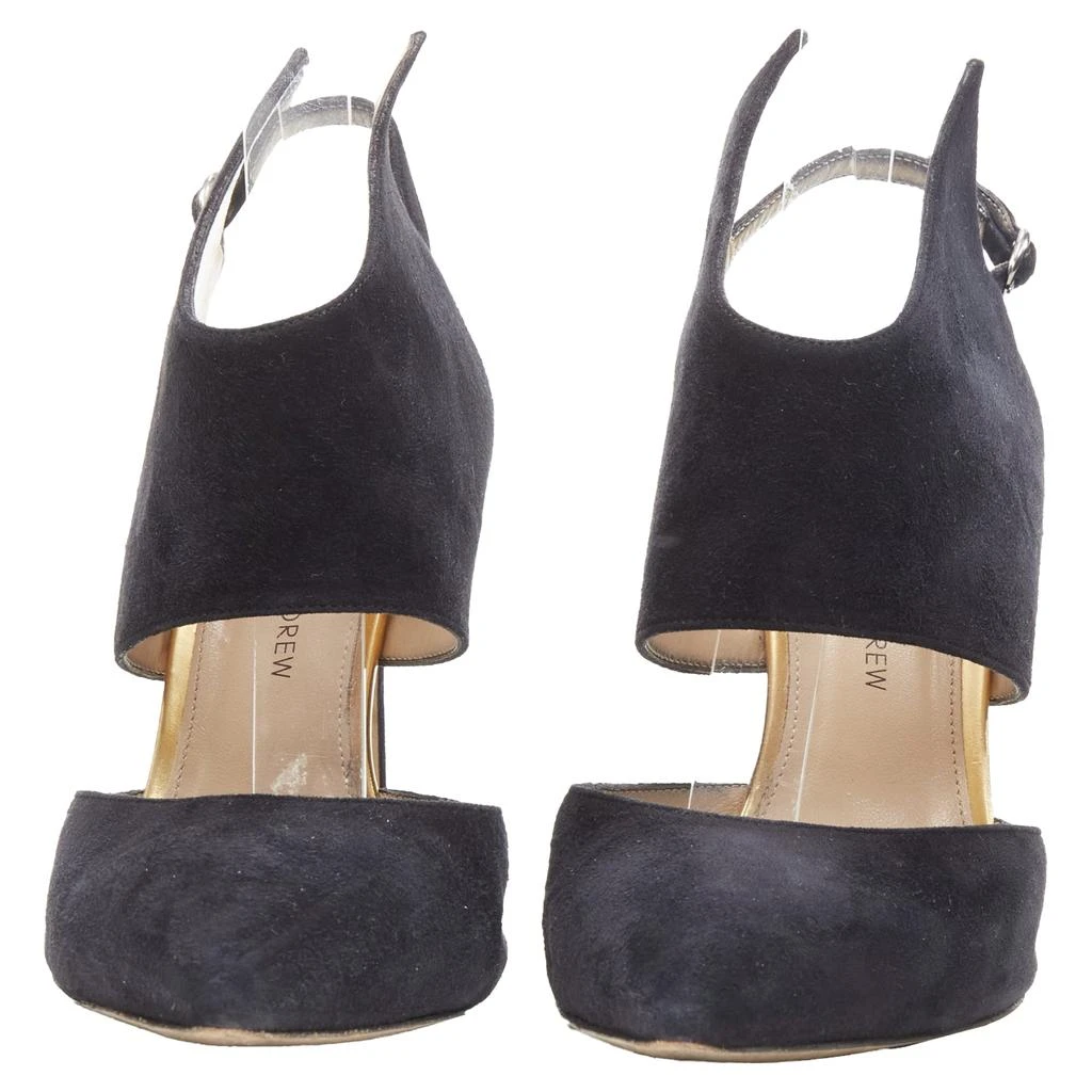 Paul Andrew Suede Pointed Winged Dorsay Pump 4