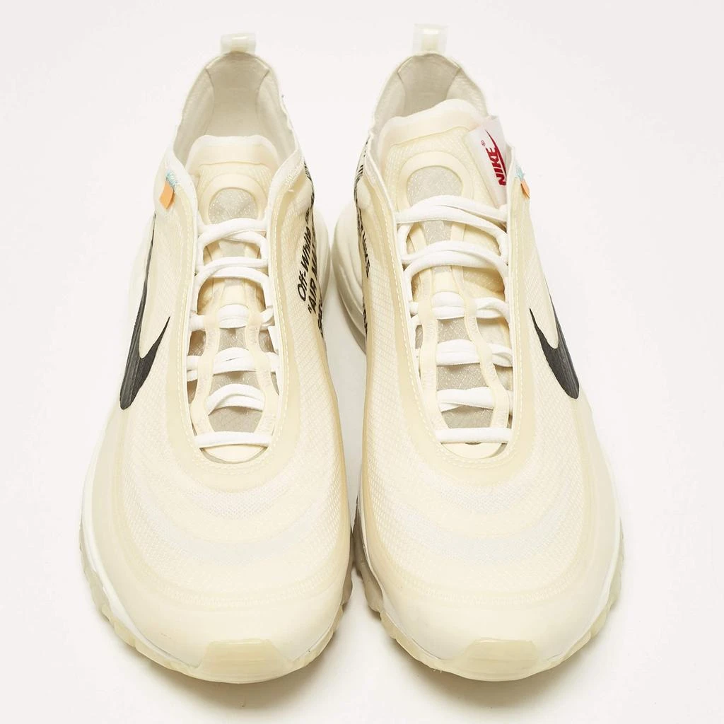 Off-White Off White x Nike White Mesh and Rubber Air Max 97 Sneakers Size 45 3