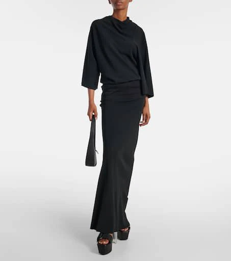 Rick Owens Draped charmeuse top 2