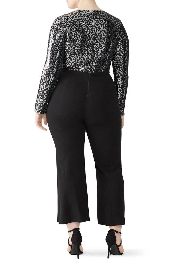 Black Halo Lazaro Sequin Jumpsuit In Black 4