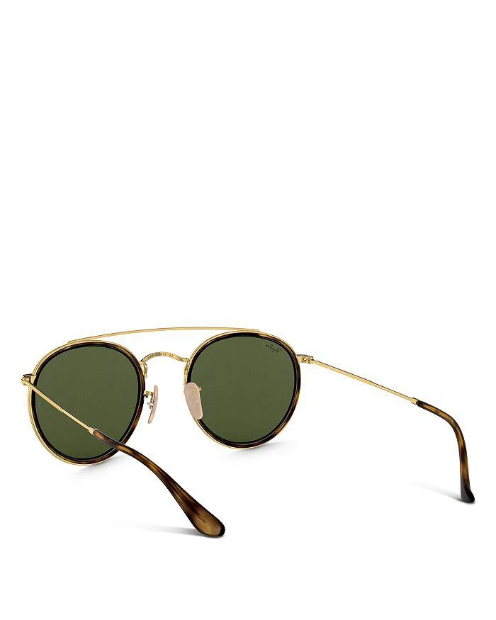Ray-Ban Icons Brow Bar Round Sunglasses, 51mm 10
