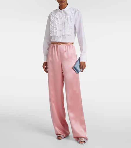 Valentino VLogo Signature crochet mules 3