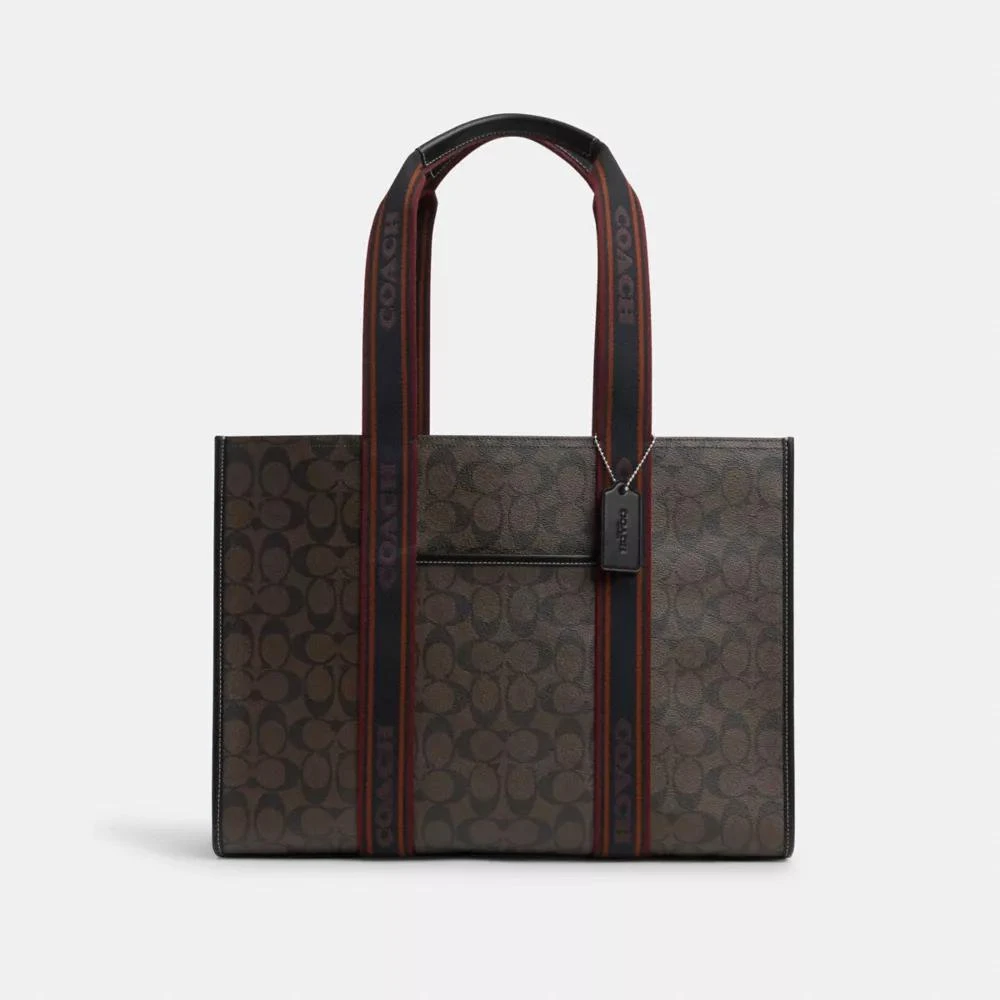 Coach Large Smith Tote Bag In Signature Canvas 1