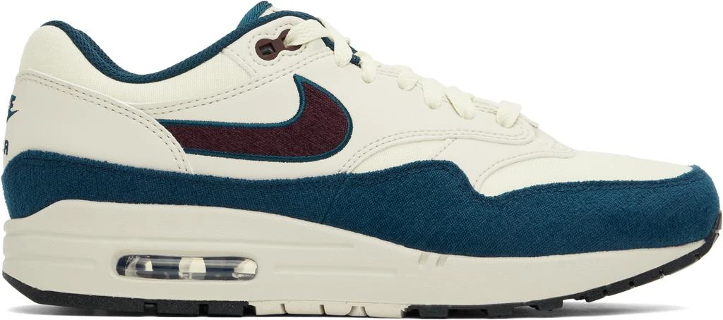 NIKE Off-White & Burgundy Air Max 1 Sneakers 1