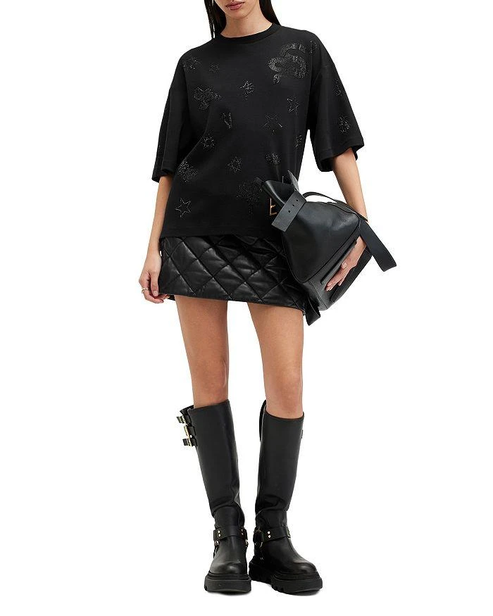 ALL SAINTS Amelie Embellished Rose Tee 2