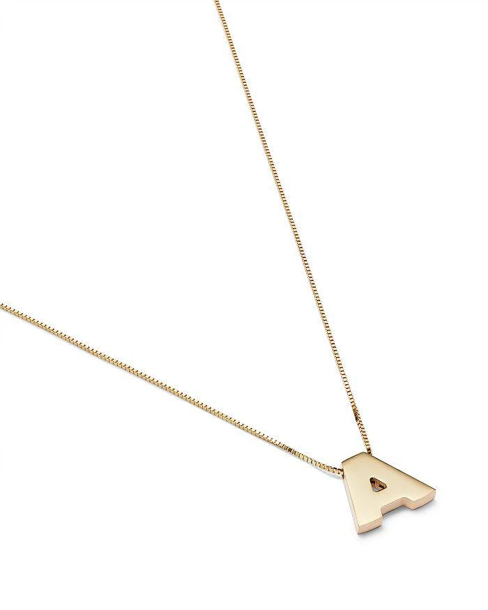 Bloomingdale's Initial Pendant Necklace in 14K Yellow Gold, 16" 4