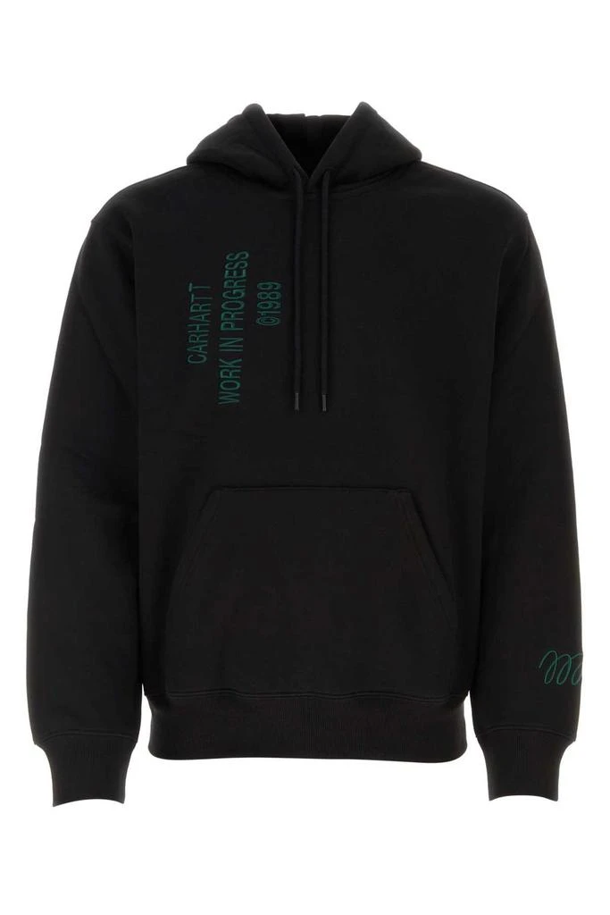 Carhartt WIP Carhartt WIP Logo Embroidered Drawstring Hoodie 1