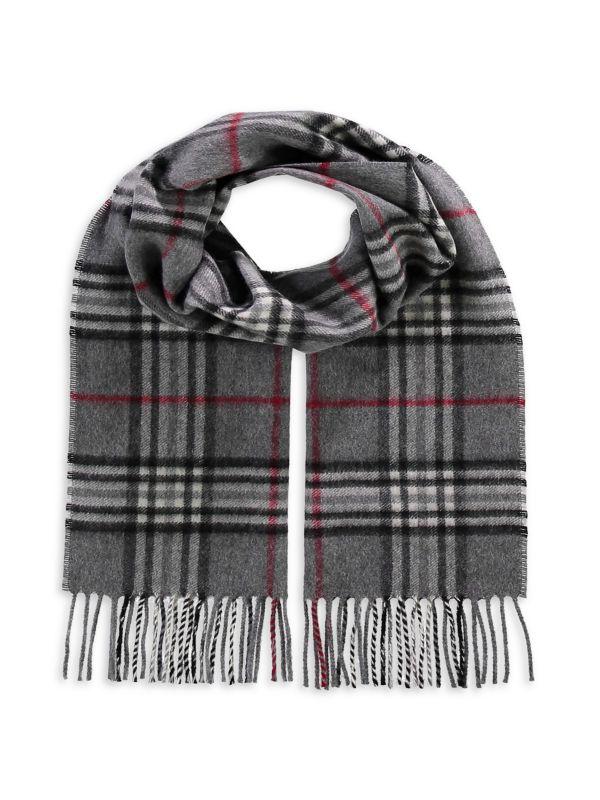 Fraas Plaid Cashmere Scarf