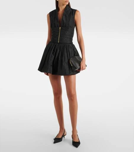 PATOU Ruched taffeta top 2