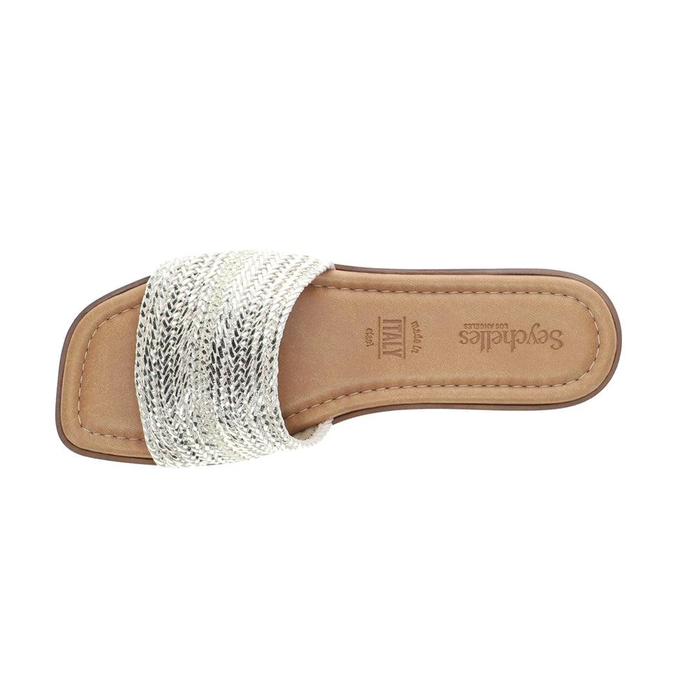 Seychelles Palms Perfection Metallic Slide Sandals 4
