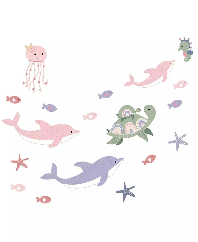 Lambs 
Ivy Sea Dreams Dolphins/Turtles/Fish Underwater/Nautical Wall Decals