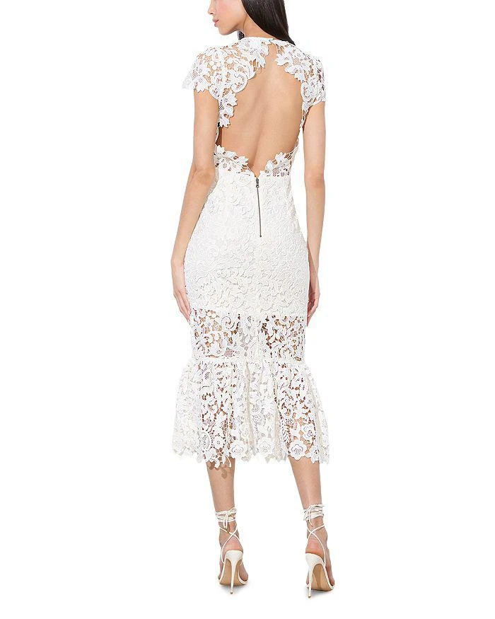 Alice + Olivia Clover Open Back Lace Dress 3