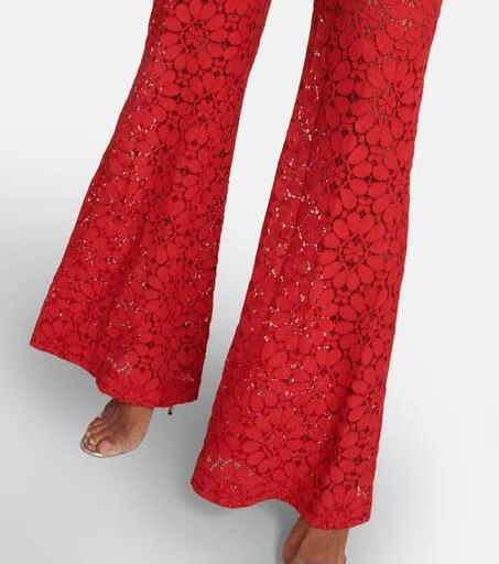 Elie Saab Wide-leg  guipure lace jumpsuit 5
