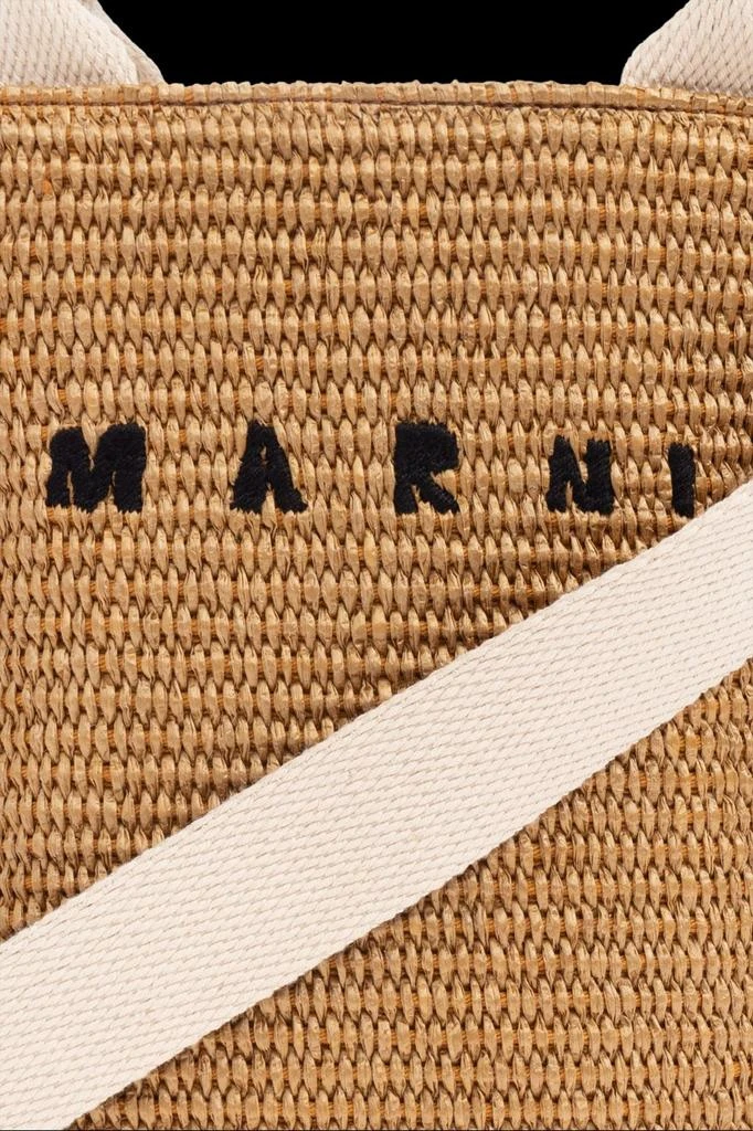 Marni Marni Logo Embroidered Shoulder Bag 5