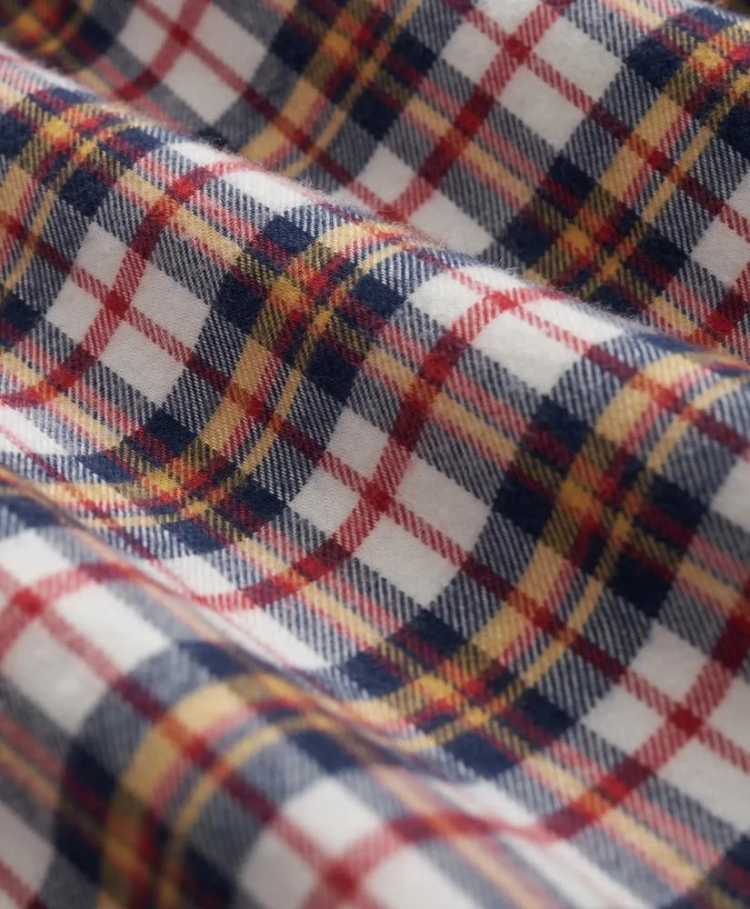 Brooks Brothers Portuguese Flannel Polo Button Down Collar, Multi-Check Shirt 3