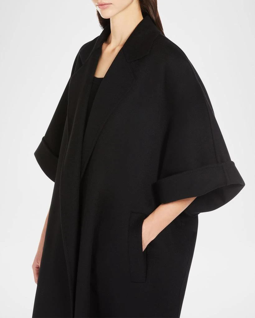Max Mara Gitano 3/4-Sleeve Oversized Wool Coat 5
