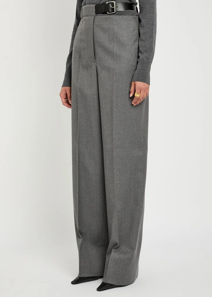 Stella McCartney Belted flannel wool trousers 2