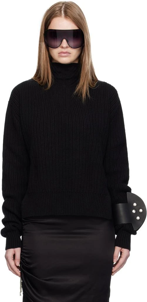 Rick Owens Black Concordians Fisherman Turtleneck 1