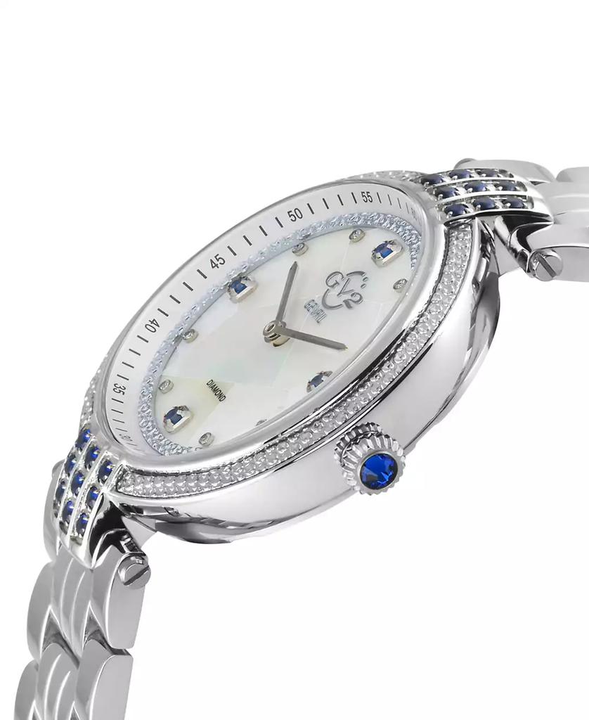Gevril Women's Matera Swiss Quartz Silver-Tone Stainless Steel Watch 35mm