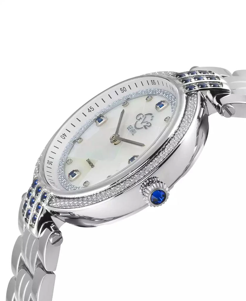 Gevril Women's Matera Swiss Quartz Silver-Tone Stainless Steel Watch 35mm 2