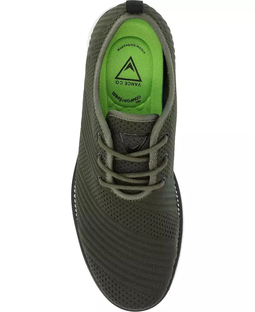 Vance Co. Men's Novak Tru Comfort Foam Knit Lace-Up Round Toe Dress Shoes 4