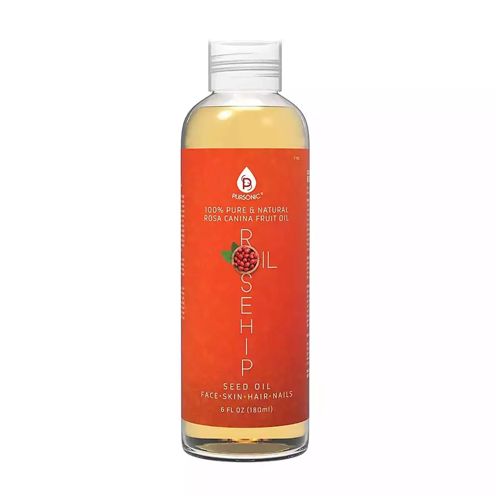 PURSONIC 100% Pure & Natural Cold Pressed Premium Rosehip Seed Oil 6 Oz