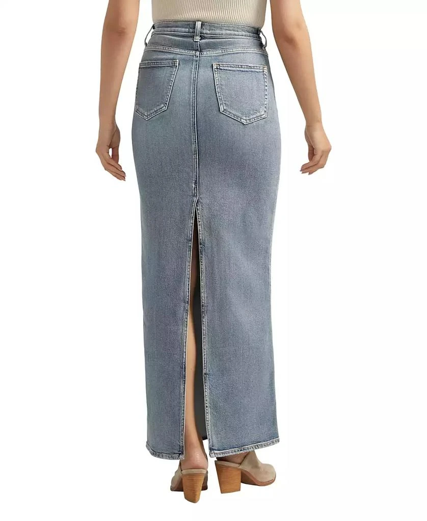 Silver Jeans Co. Women's Back-Slit Maxi Jean Skirt 2