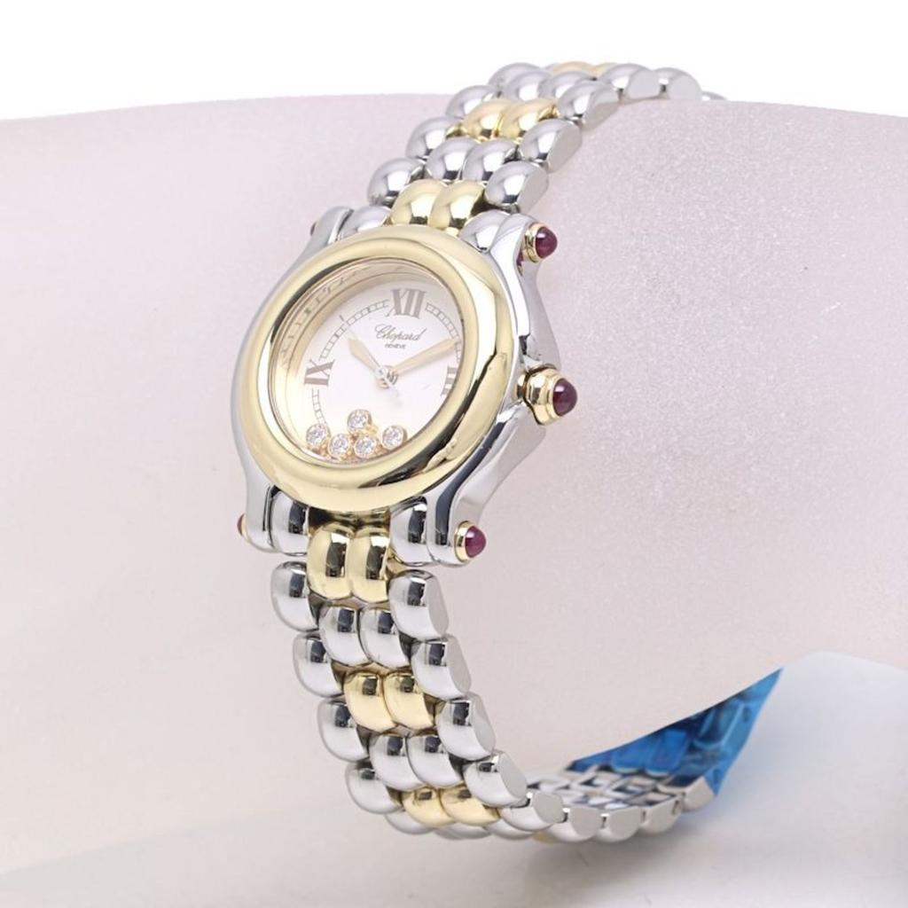 Chopard Happy Sport Stainless Steel yellow gold (18K) Wristwatch (Pre-Owned)