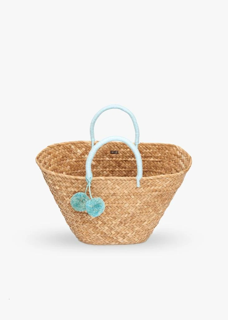 Kayu St Tropez Pom Pom Straw Tote 4