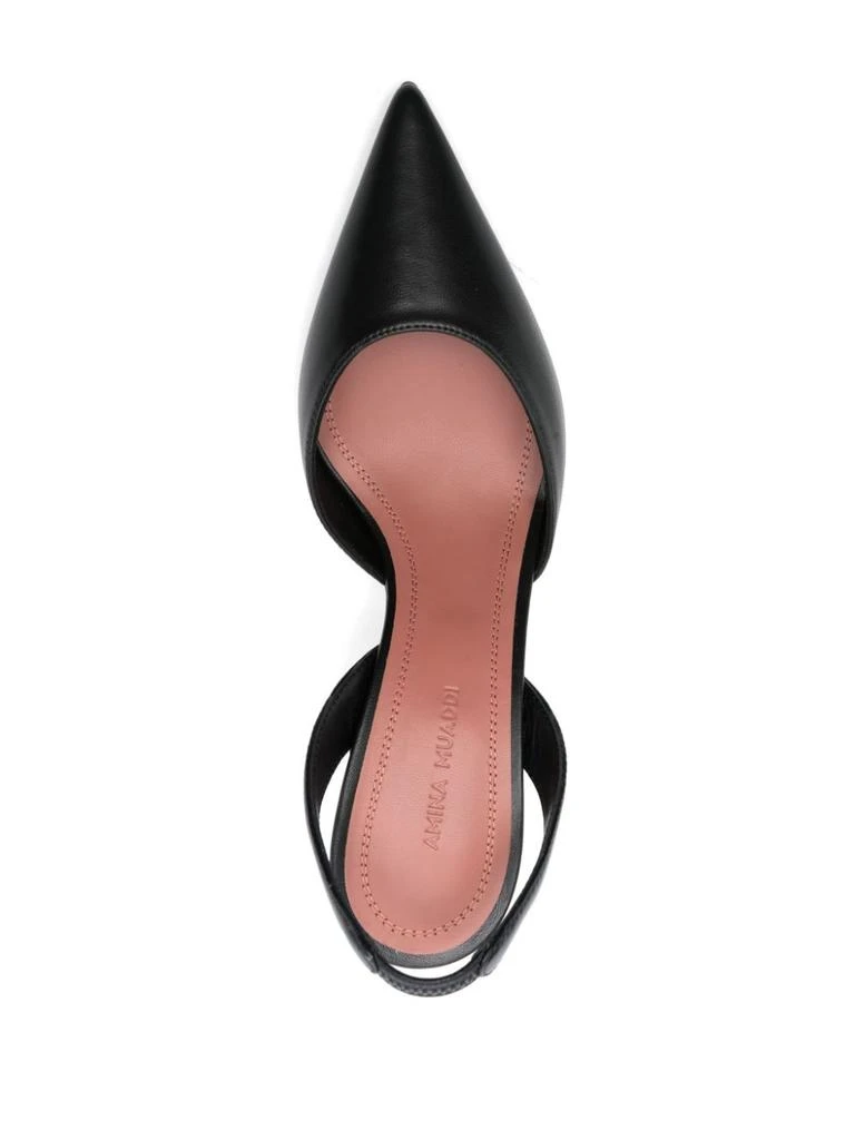 Amina Muaddi HOLLY LEATHER SLINGBACK PUMPS 2