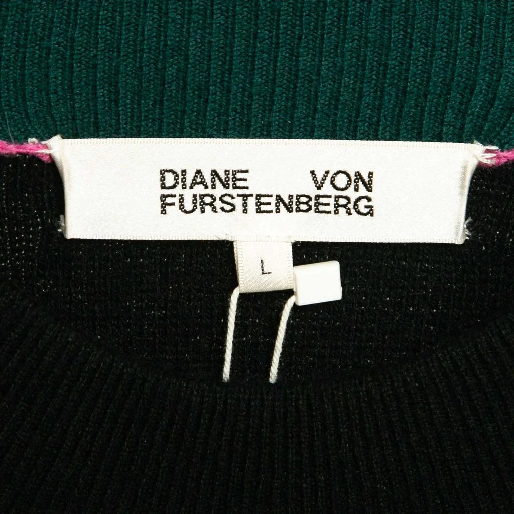 Diane von Furstenberg Diane Von Furstenberg Black Wool Rhlyee Jumper L 4
