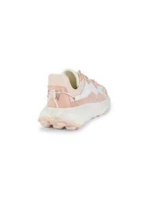 Stuart Weitzman Chevron Leather & Suede Wedge Sneakers 3
