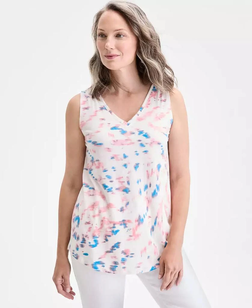Style & Co Women's Printed V-Neck Tank, Exclusively at Macy's 1