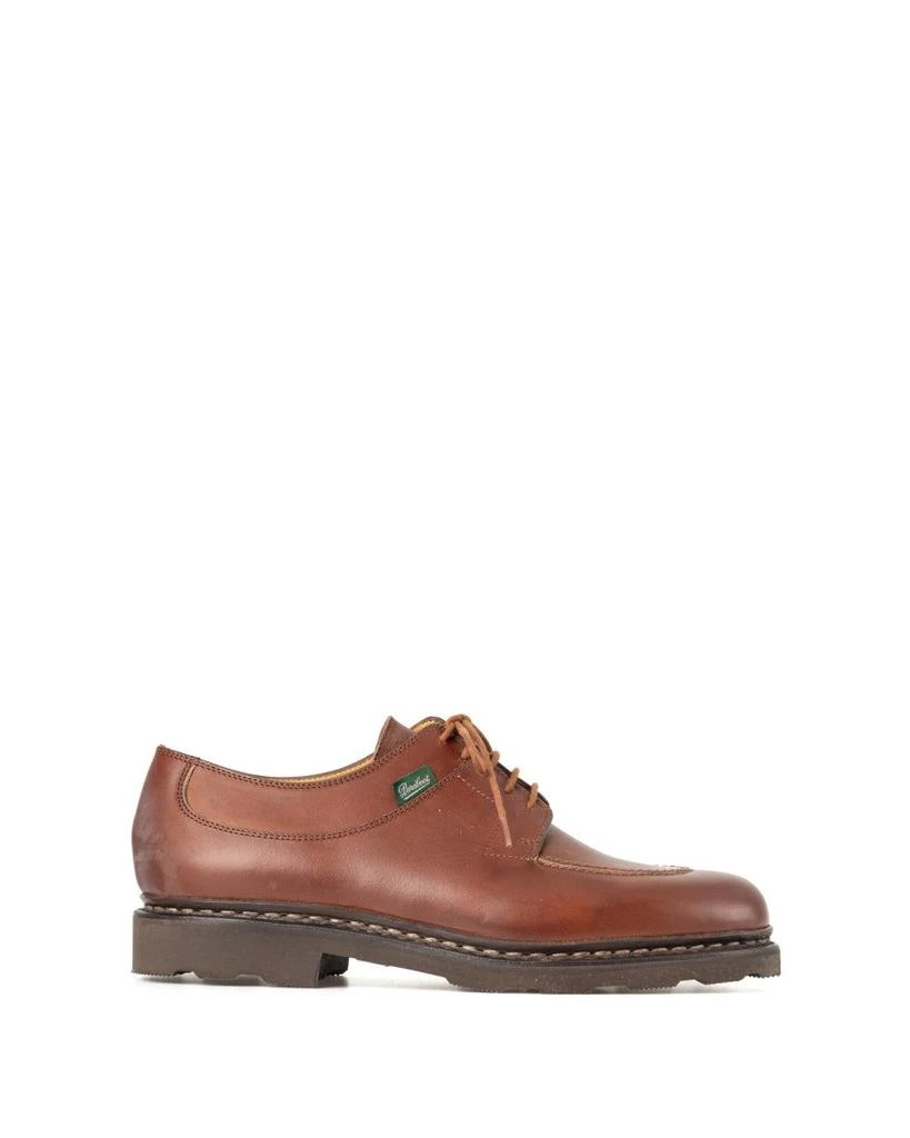 Paraboot Brown Derby Sneakers With Norwegian Welt Construction 1