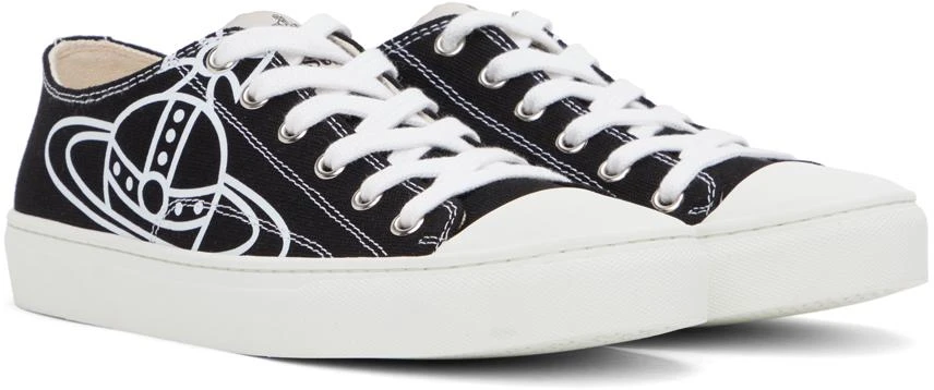 Vivienne Westwood Black Plimsoll 2.0 Low Top Sneakers 4