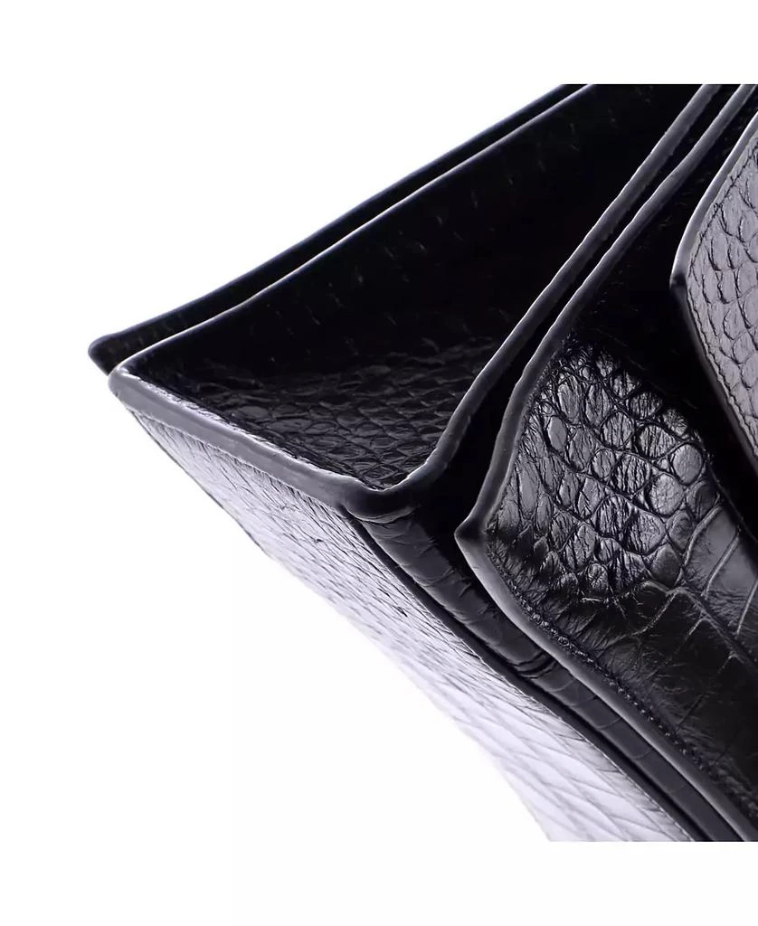 Pre-Owned Balenciaga Medium Crush Chain Flap Bag Leather 7