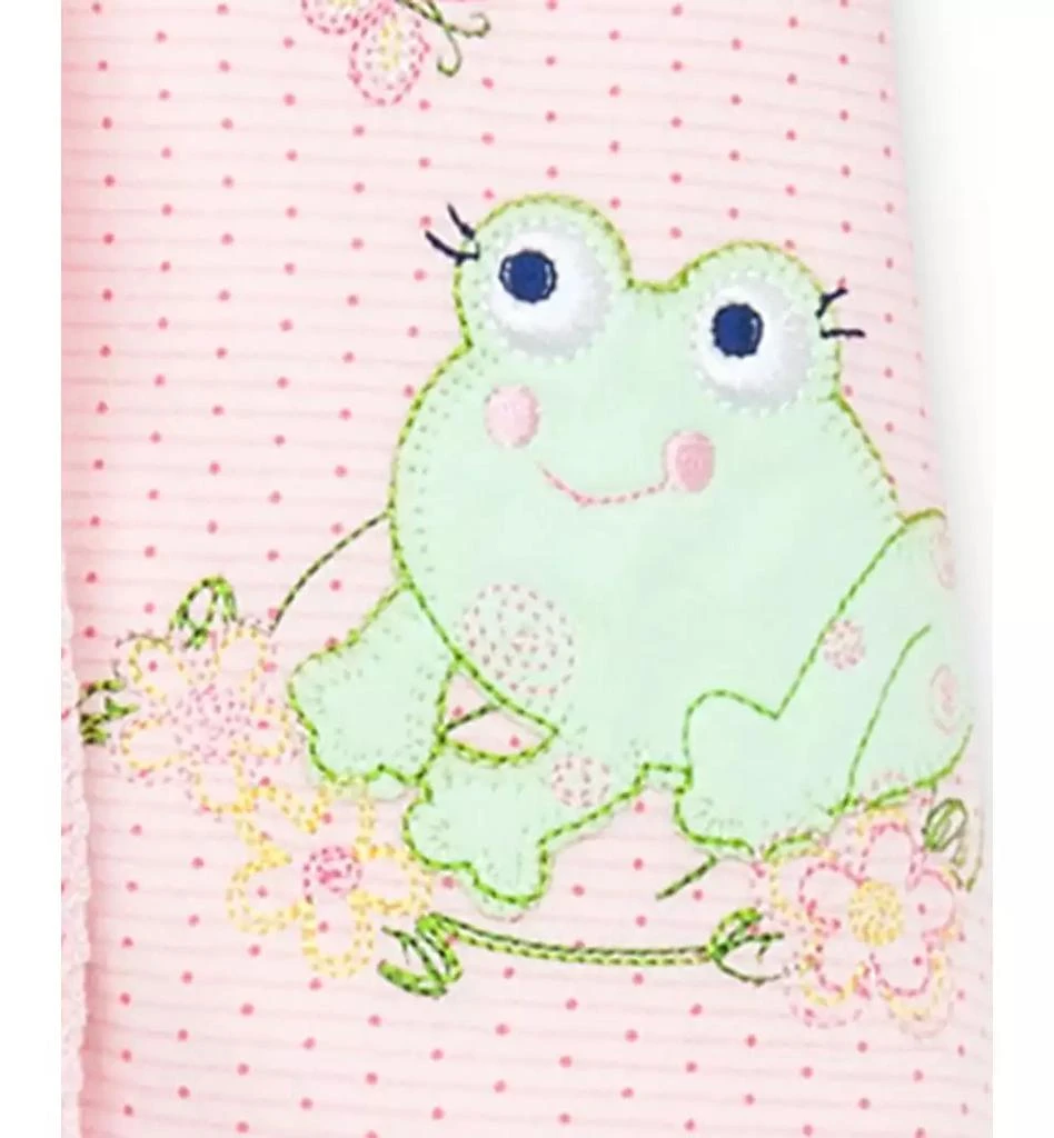 Little Me Baby Frogs Snap Up Footed Cotton Coverall 2