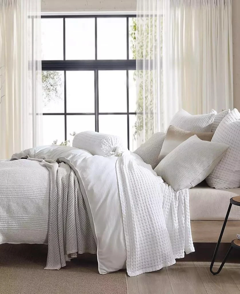 DKNY Pure Ribbed Jersey 3-Pc. Duvet Cover Set 1