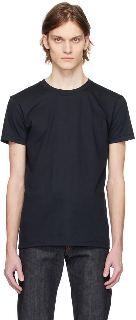 Naked & Famous Denim Black Circular T-Shirt