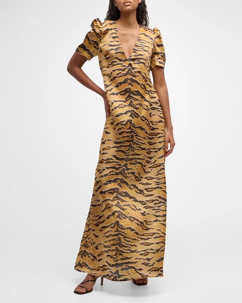 Zimmermann Matchmaker Short-Sleeve Maxi Dress 7