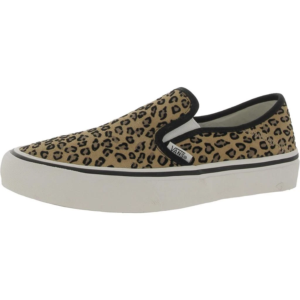 Vans Vans Womens Slip-On SF Suede Leopard Print Casual and Fashion Sneakers 1