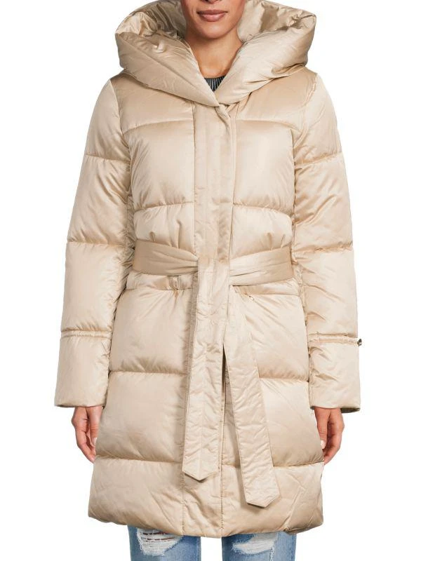 Via Spiga Hooded Longline Puffer Jacket 1