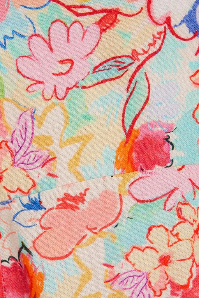 Rixo Floral-print canvas mini dress 4