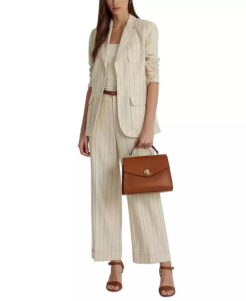 Ralph Lauren Farrah Medium Leather Top-Handle Satchel 1