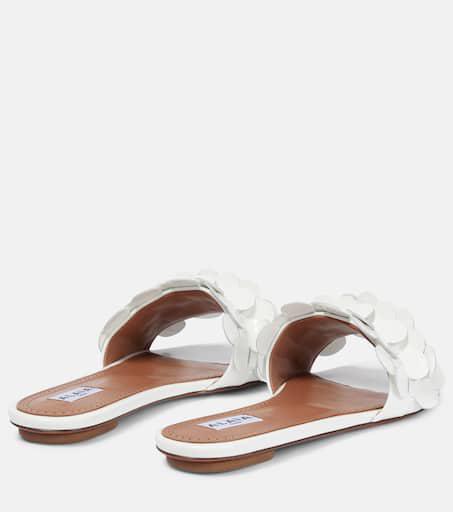 【Alaia】 Confettiレザーサンダル Alaïa Confetti leather sandals - Sandals - Compare Prices
