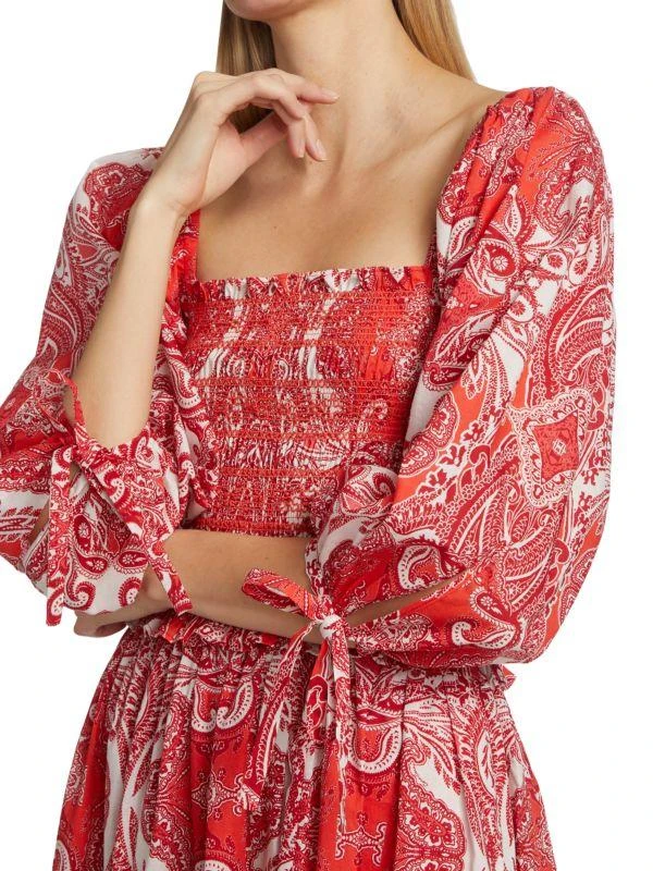 Cara Cara Jazzy Paisley Print Dress 4